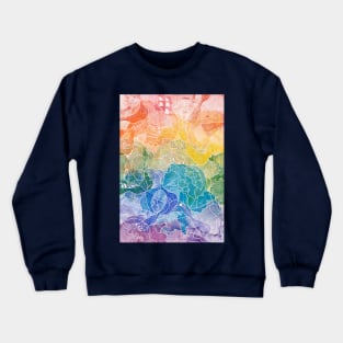 Rainbow Zentangle Crewneck Sweatshirt